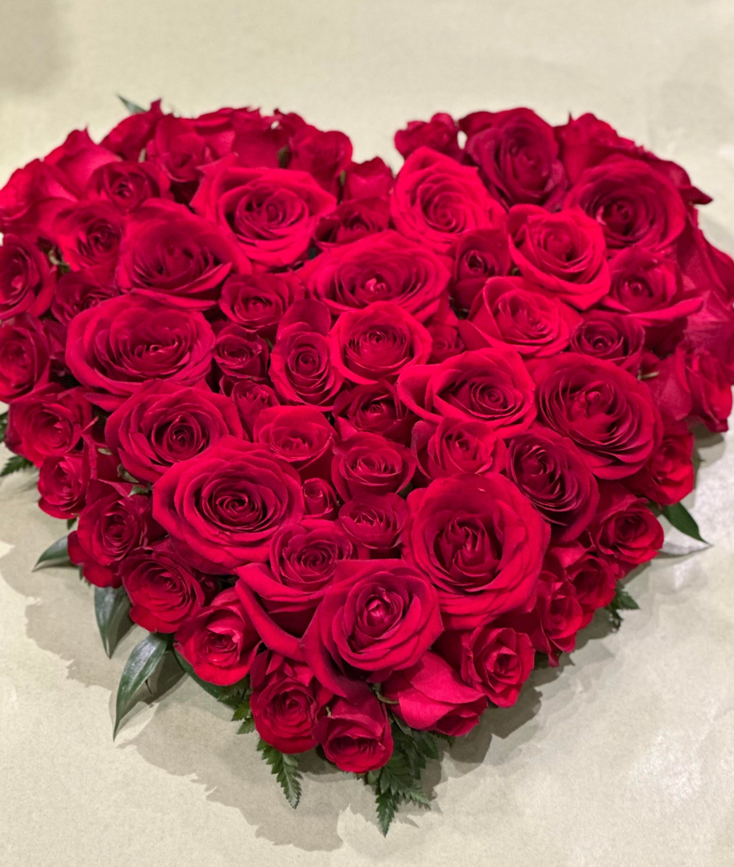 Funeral wreaths: Filled heart